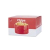 Balvi Snack Tray Chips Red Ceramic