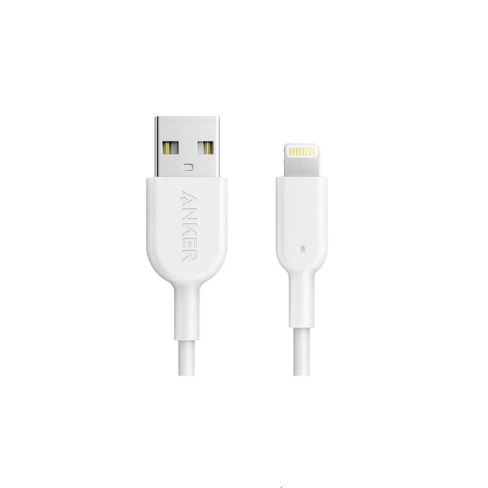 كابل أنكر Powerline II من USB-A إلى Lightning بطول 3 أقدام - أبيض
