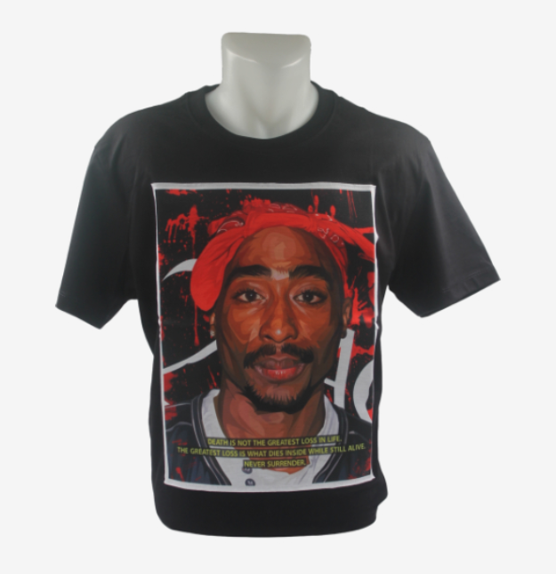 Famous Pop Art Tupac Ver2 Black Xlarge