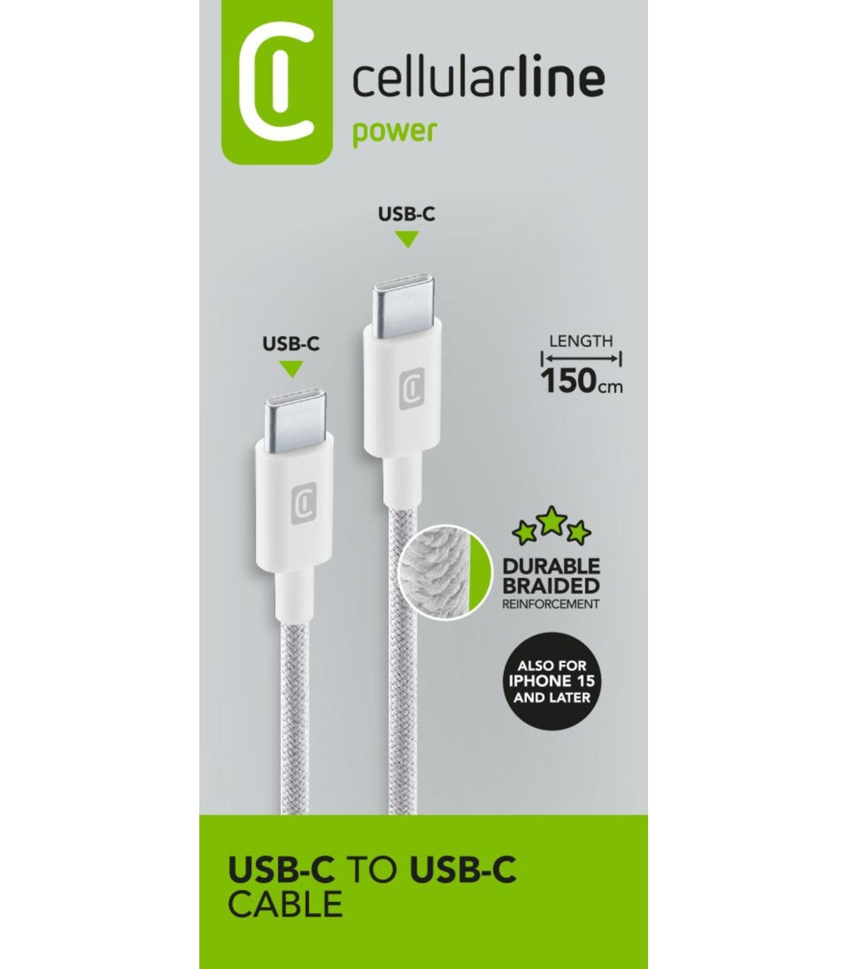 Data Cable 1,2 M Usb-C / Usb-C White