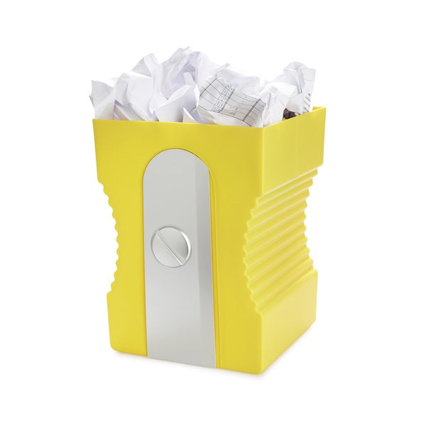 Balvi Wastebasket Sharpener Yellow Plastic