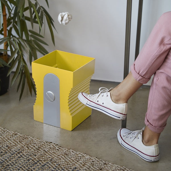 Balvi Wastebasket Sharpener Yellow Plastic