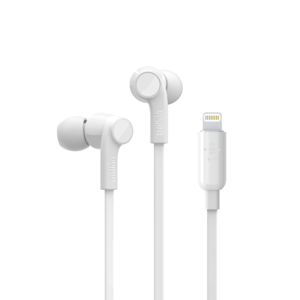 BELKIN - EARPHONES - LIGHTNING - IN-EAR - WHITE