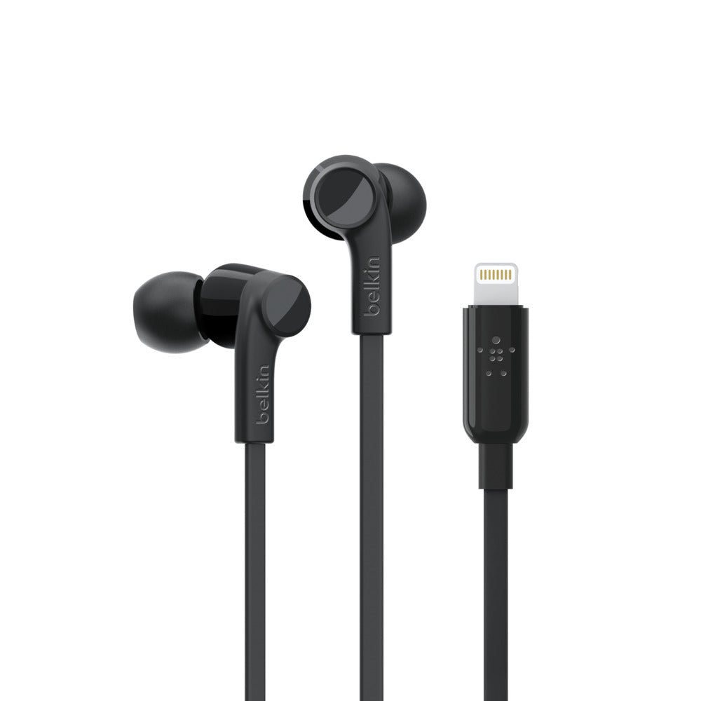 BELKIN - EARPHONES - LIGHTNING - IN-EAR - BLACK