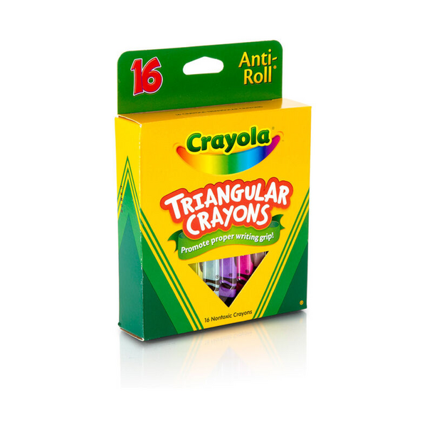 Crayola 16-Piece Anti-Roll Triangular Crayon Set
