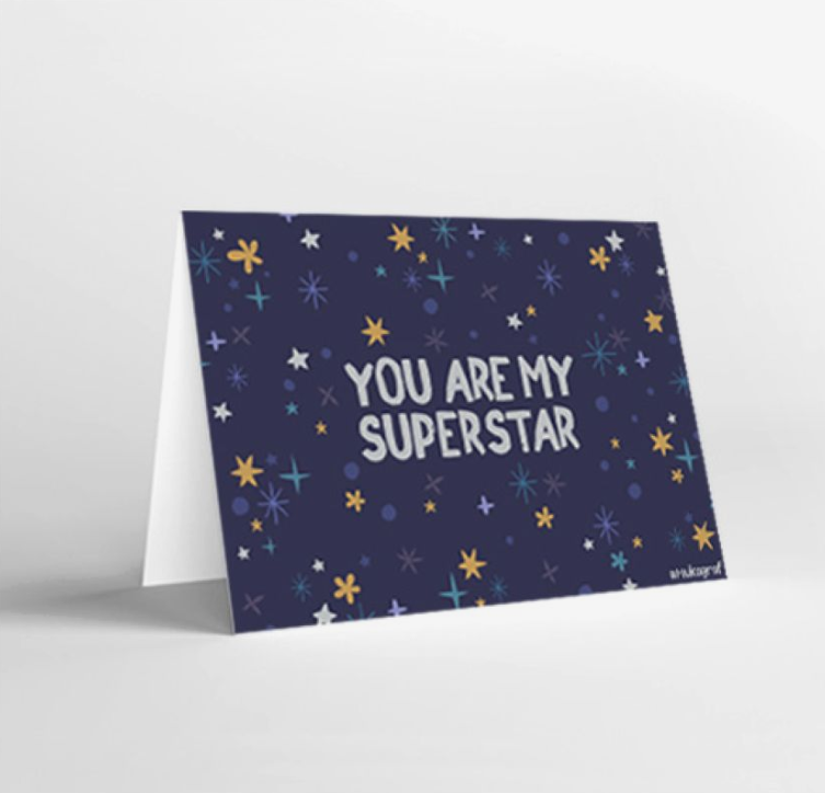 Mukagraf You Are My Superstar Mini Greeting Cards